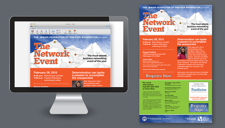Network event emails